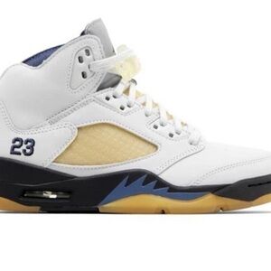 Jordan Athletic Shoes White and Blue